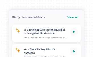 Study recommendations preview
